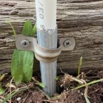 PEX anchoring DIY hoop house in Colorado