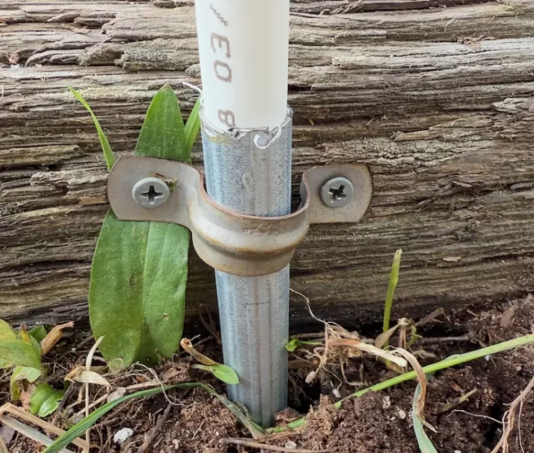 PEX anchoring DIY hoop house in Colorado